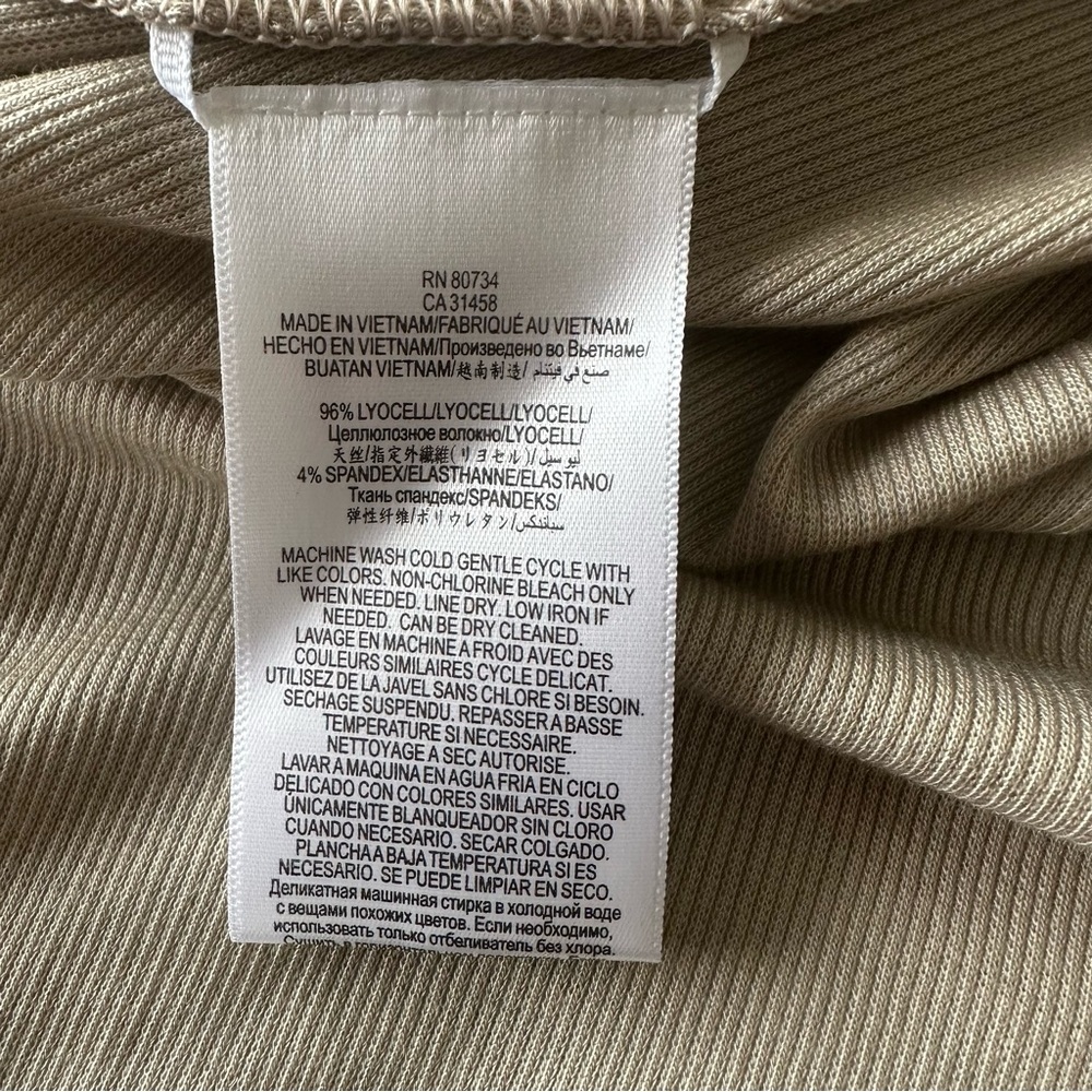 BCBGMAXAZRIA Logan Ribbed Stretch Maxi Skirt Side Curve Tall Girlies 42 Beige SM - Picture 7 of 17